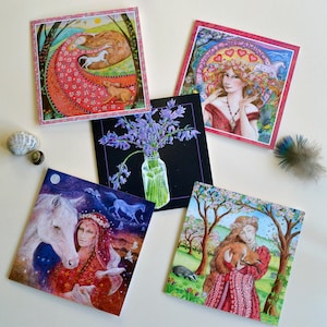 Pakiet kartek z pozdrowieniami z okazji Beltane autorstwa Wendy Andrew