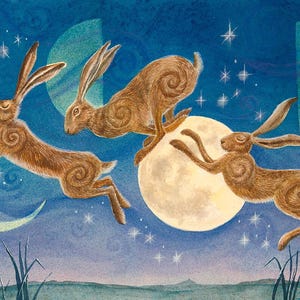 Mondtanz Spiralen - limitierter Druck von wendy andrew painting dreams