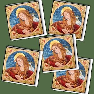 Moonlit Hare Blessings card pack by Wendy Andrew