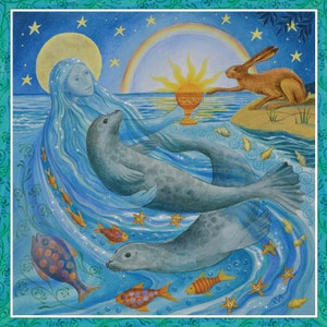 Tarjeta de felicitación del solsticio de verano de Wendy Andrew