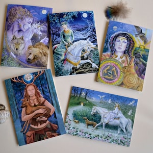 Lady of the Woods and Wild Places card pack by Wendy Andrew