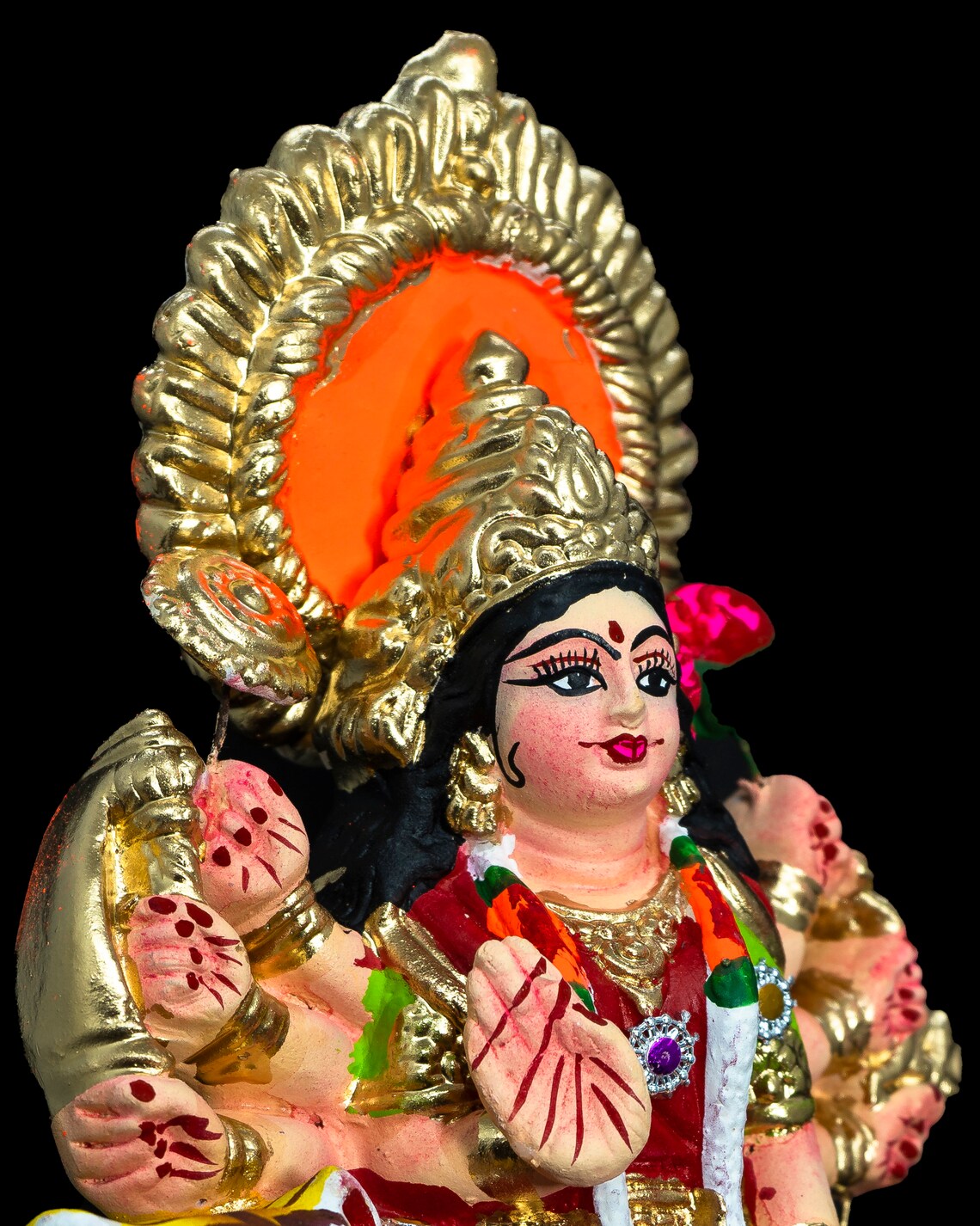 Fertility Goddess Statue of Hindu Deity Parvati in the Form of Mata