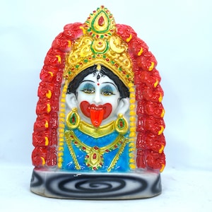 MAA TARA STATUE -  maa kali face- Indian Hindu Bengali goddess Maa Tara - Hindu Goddess Kali Amman Statue