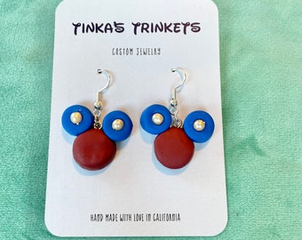 Disney Mickey Mouse Clay Earrings