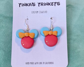 Disney Minnie Mouse Clay Earrings