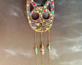 Cat Resin Sun Catcher {Fruit}