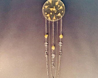 Dried Flower Gecko Resin Sun Catcher