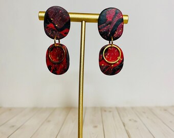 Black & Red Dangles