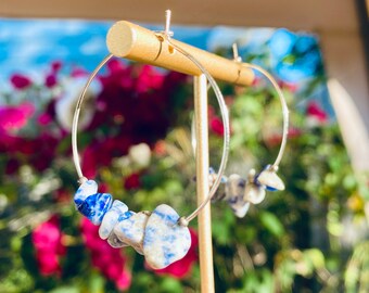 Sodalite Hoops