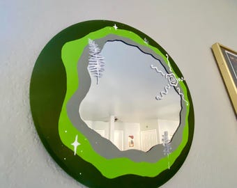 Garden Fairy Painted Mirror