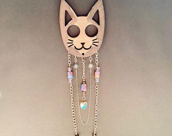 Cat Resin Sun Catcher {Charcoal}