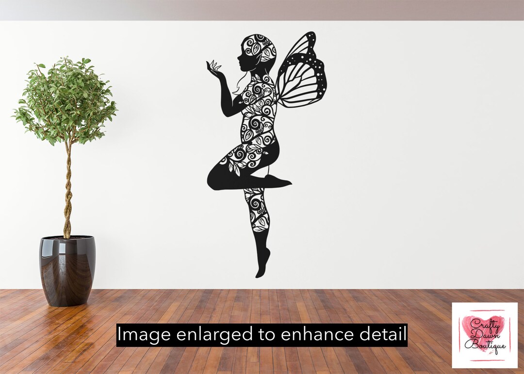 Butterfly Fairy Decal | Butterfly Wall Decal | Fairy Wall Decal | Car ...