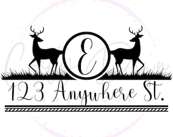 Deer Mailbox Decal | Custom Mailbox Decal | Street Address Decal | Wildlife Mailbox Decal | Personalized Mailbox Decal