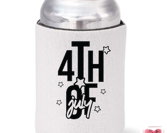 4th Of July 3 Can Cooler | Can Holder | Can Huggie | Independence Day | America | Freedom | Patriotic | Camping Gear | Summer