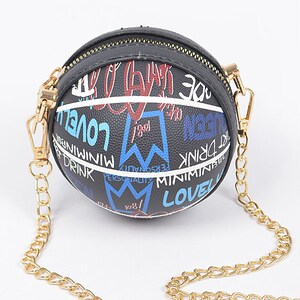 Bedazzled basketball purse sale