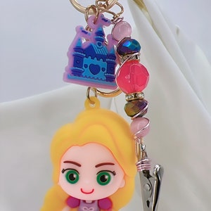 Rapunzel (Tangled) Keychain + Multi Purpose Clip Wand