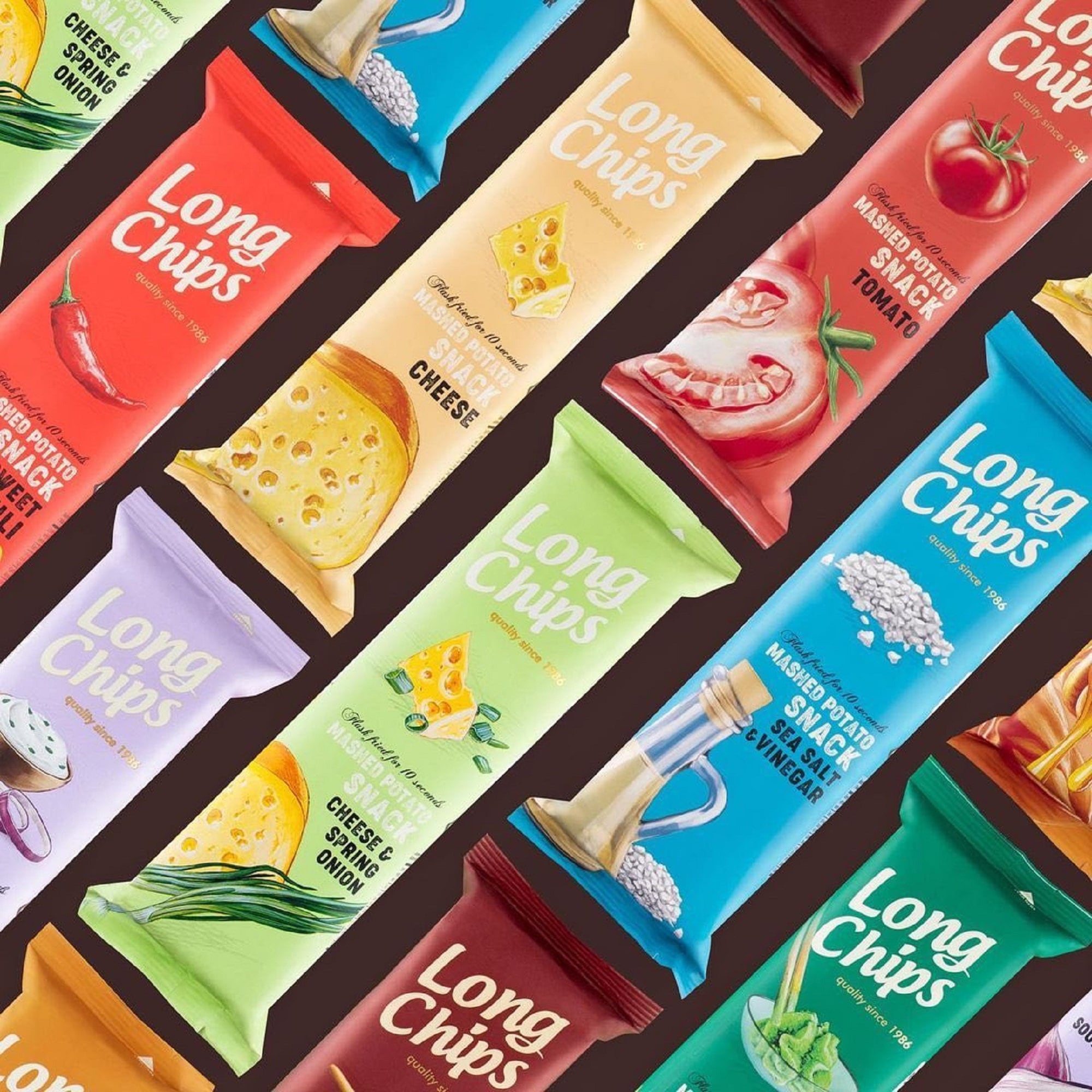 SET of 8 packs x 75g Pernes Long Chips mashed potato snack 16 Etsy.de