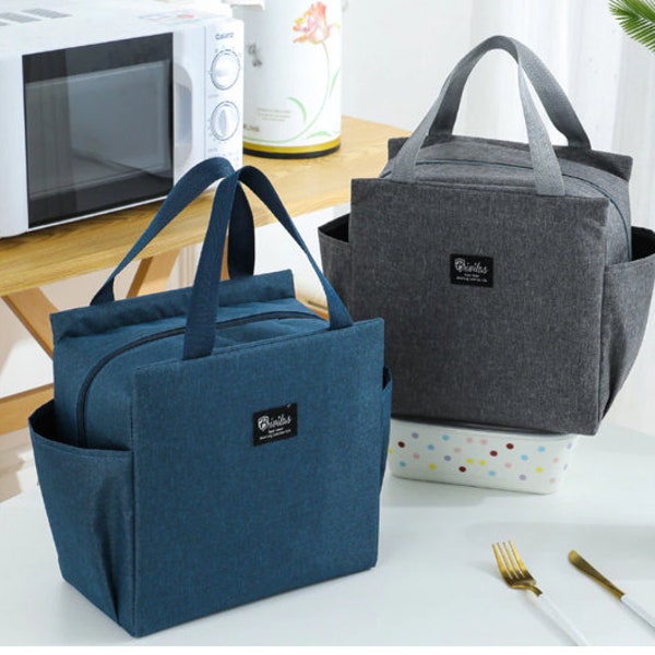 Isolierte Lunchtasche mit großem Fassungsvermögen, 2 Modelle / Waschbare und wiederverwendbare Picknicktasche