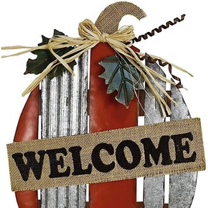Metal Pumpkin Garden Stake Fall Decor Decorative Autumn Garden Yard ...