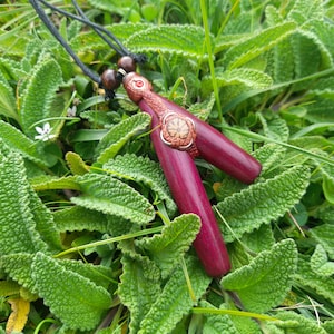 Rosewood Kuripe - Self Applicator - Handmade wooden kuripe Pipe