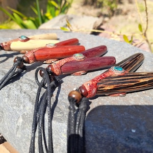 High Quality wooden Kuripe pipes - Self-applicator for shamanic snuff - Japé - Rapéh Snuff Applicator - Handmade Kuripe Pipe Necklaces