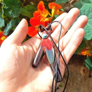 Chonta Wood Kuripe - Wooden Kuripi from Peru - Self Applicator for Hape / Rapeh / Japé Snuff