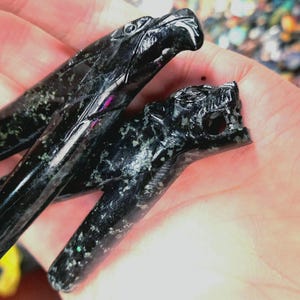 Jaguar Stone Kuripe / Condor stone Kuripe / Eagle Kuripe / Self-Applicator for Hape, Rapeh, Rapee, Japé