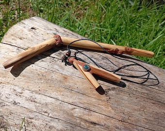 Palo santo wood Kuripe + Tepi set