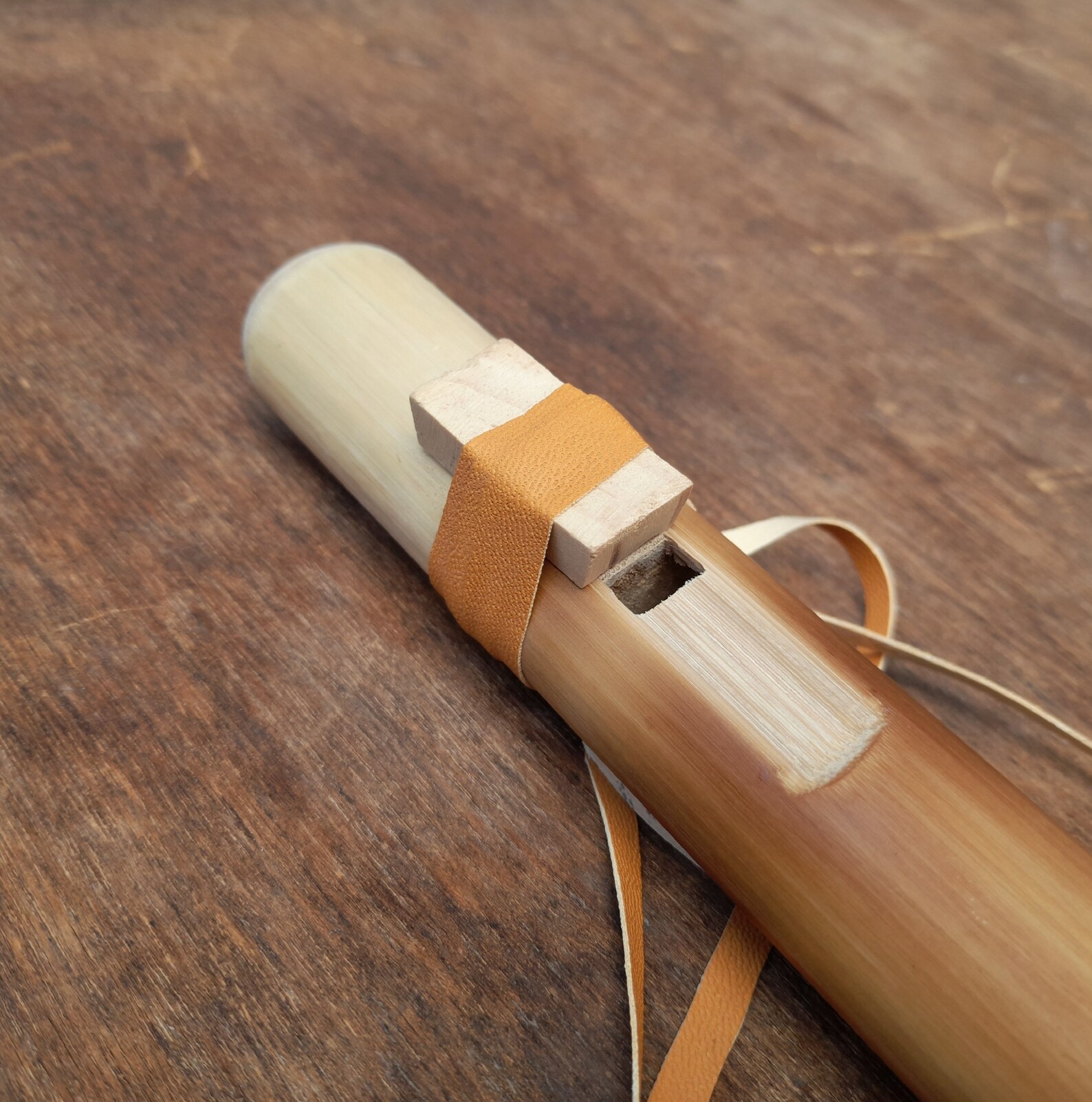 Native American Flute / Shamanic Shipibo Flute / Bamboo Flute / Wooden