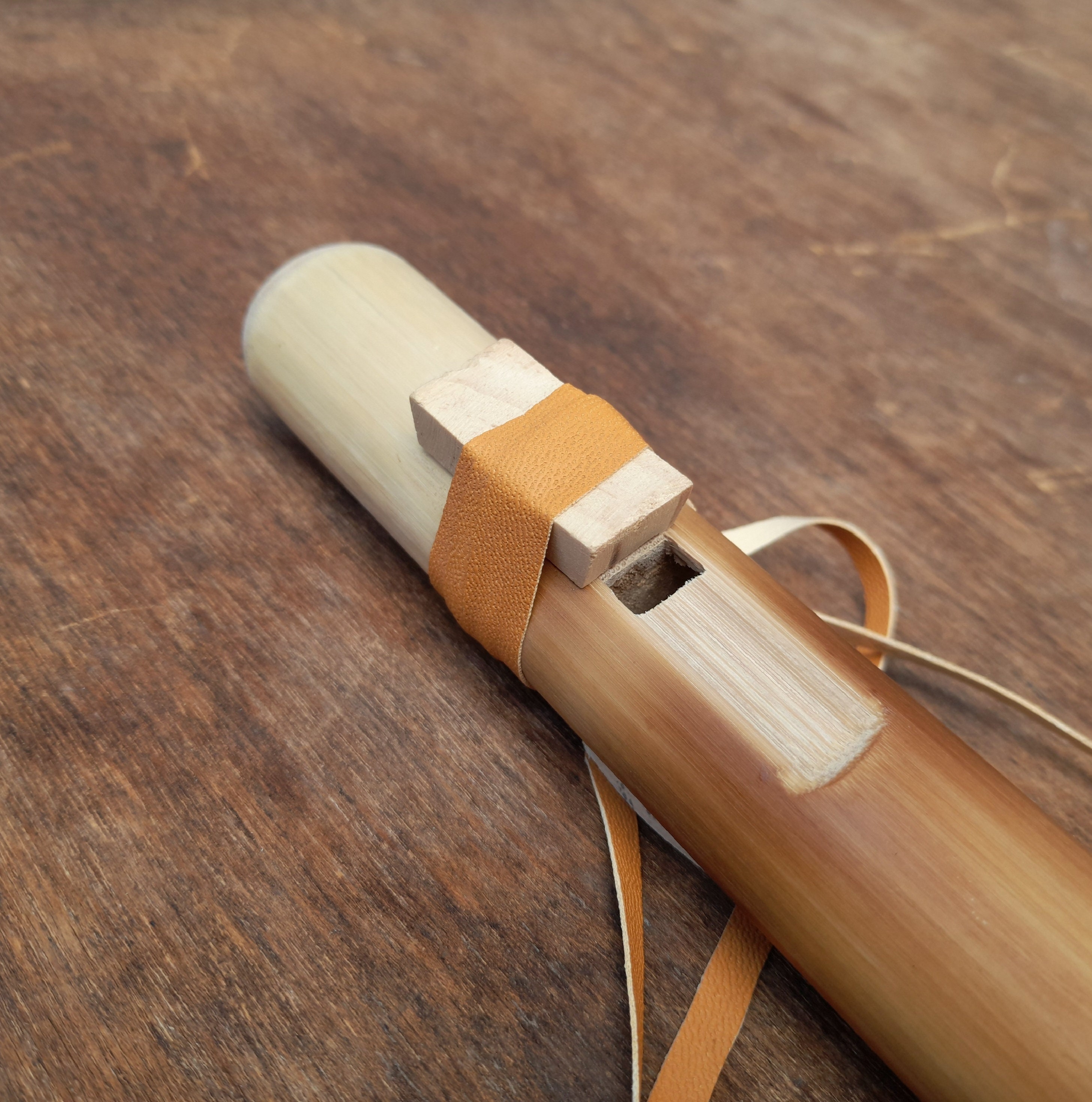 Flûte amérindienne / Flûte Shipibo chamanique / Flûte de bambou / Flûte