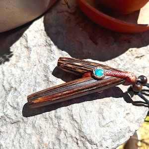 Wooden Kuripe | Self-Applicator | Chonta wood kuripe pipe
