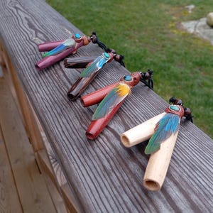 Beautiful Kuripe Necklaces | Handmade Kuripe Pipes | Self applicator | Rapéh powder snuff applicator