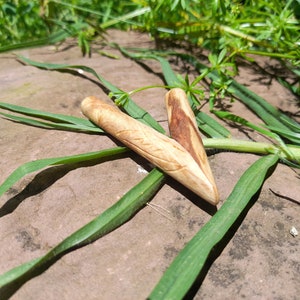 Palo Santo Wood Kuripe Pipe - Self applicator for shamanic snuff - Wooden Kuripe - Kuripi - Curipe - Curipi