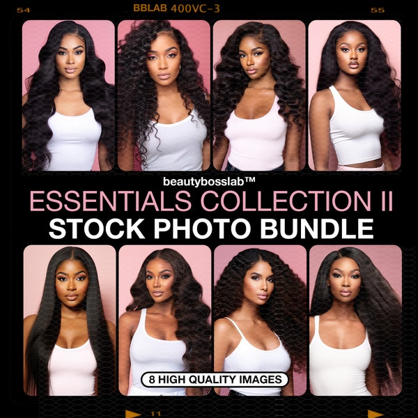 African American Model, Beauty Stock Photos, Hair Stock Photos, Makeup Stock Photos, Wig Stock Photo-Essentials Collection II