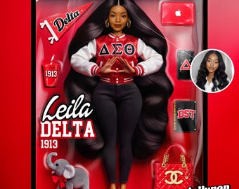 Impresión personalizada de muñeca de espíritu de hermandad: regalo griego personalizado (descarga digital)