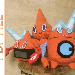 3 Rotoms Amigurumi Pattern (PDF FILE ONLY)