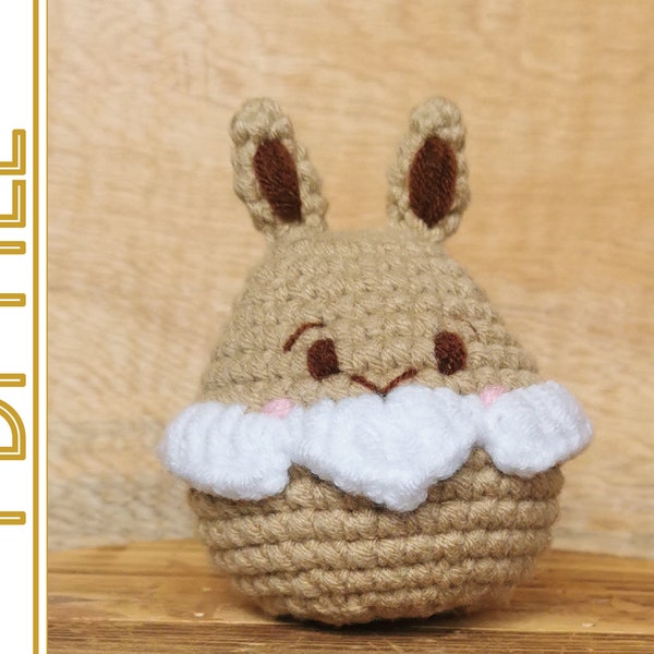 Eevee Pudding Amigurumi Pattern (PDF FILE ONLY)