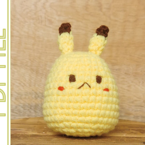 Pikachu Pudding Amigurumi Pattern (PDF FILE ONLY)