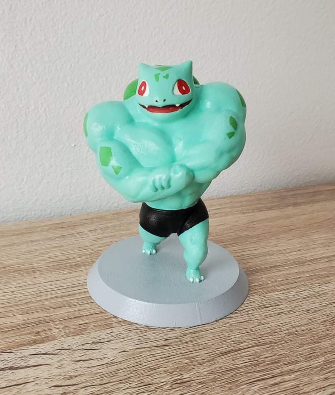 5 Buff Bulbasaur Figure Hand Painted Statue Etsy