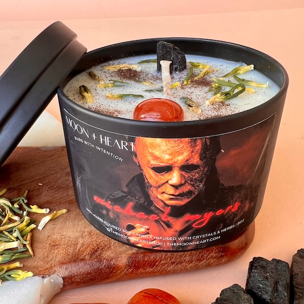 MICHAEL MYERS  Halloween Candles | Intention Candle | Spooky Candles | Horror Candles | Homemade Candles