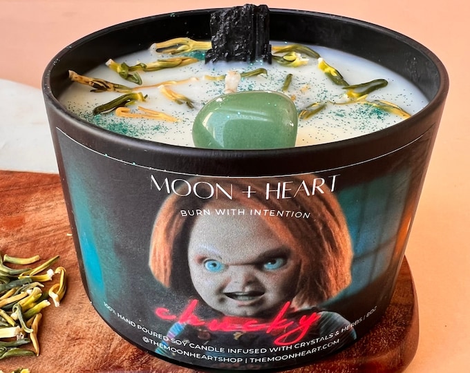 Chucky Movie Halloween Candle,  Intention Candle, Spooky season gift, Horror Candles, Scary movie Lover