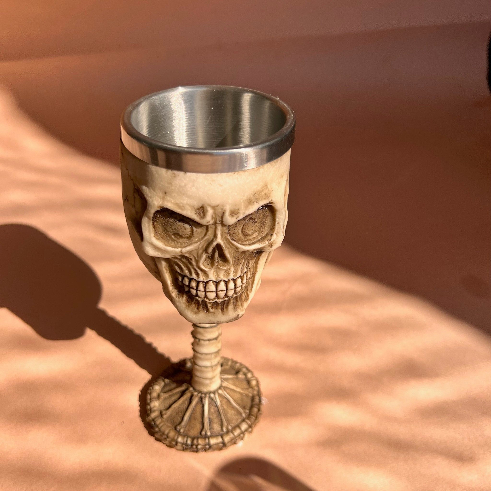 Spooky Skull Goblet Halloween Party Transparent Whiskey Glass Cool Drinking  Cup