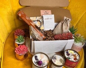 2025 Manifestation Kit: Crystal Candle, Intention Self Care Box