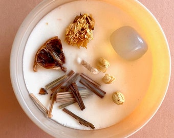 Vela de soja con aroma a cítricos y limoncillo.