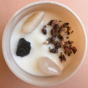 Intention Candle for NEW HOME | Crystal Infused Candle | Manifestation Candle | homemade candles