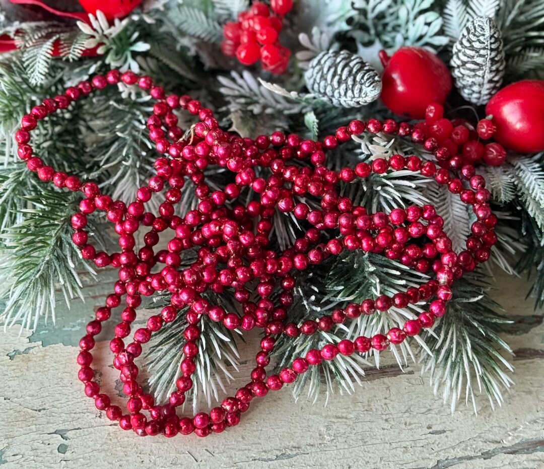 Glass Bead Christmas Tree Garlandnull
