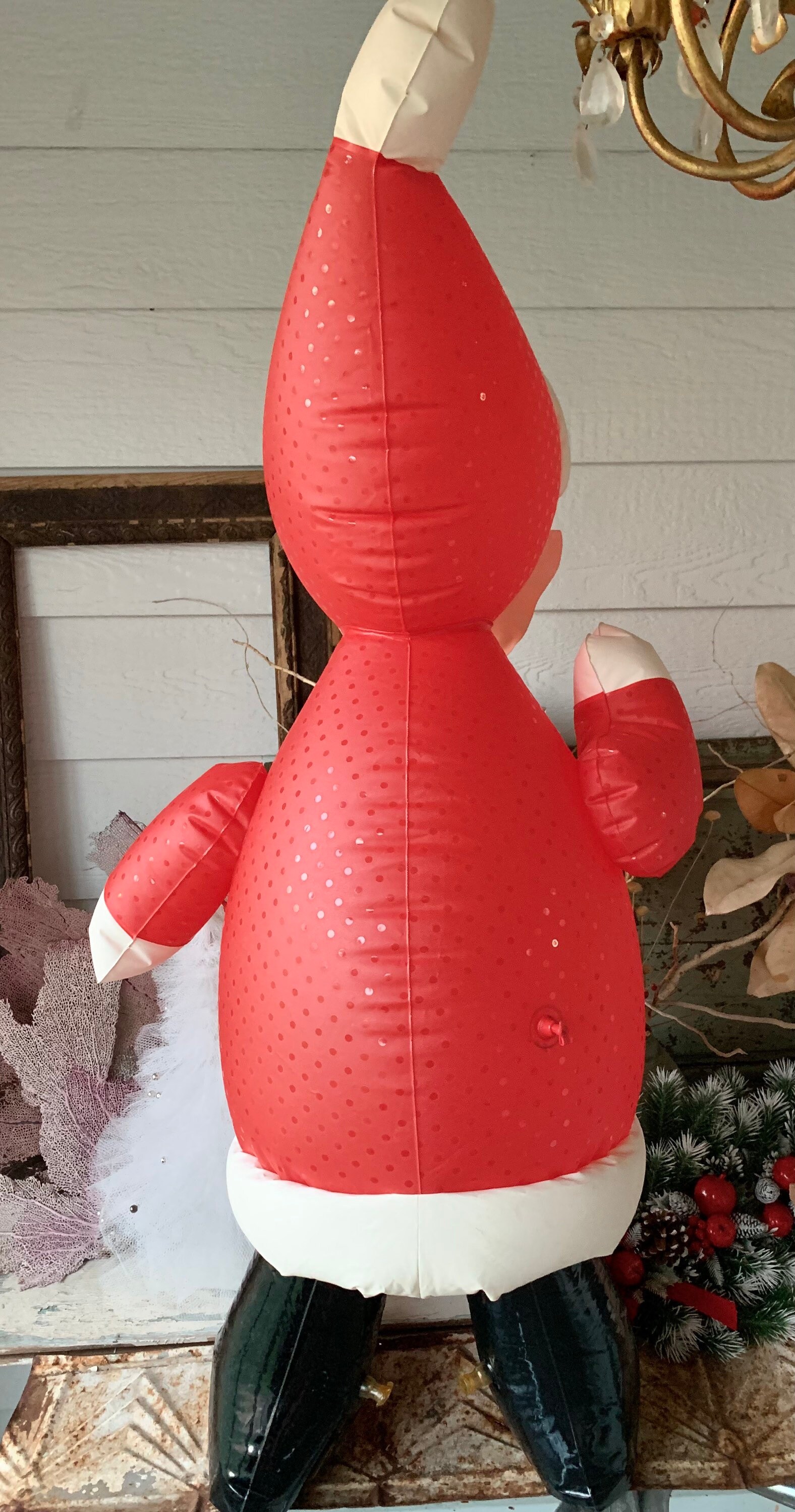 Vintage Inflatable Santa Figure Large Retro Japan Jolly Blow Etsy