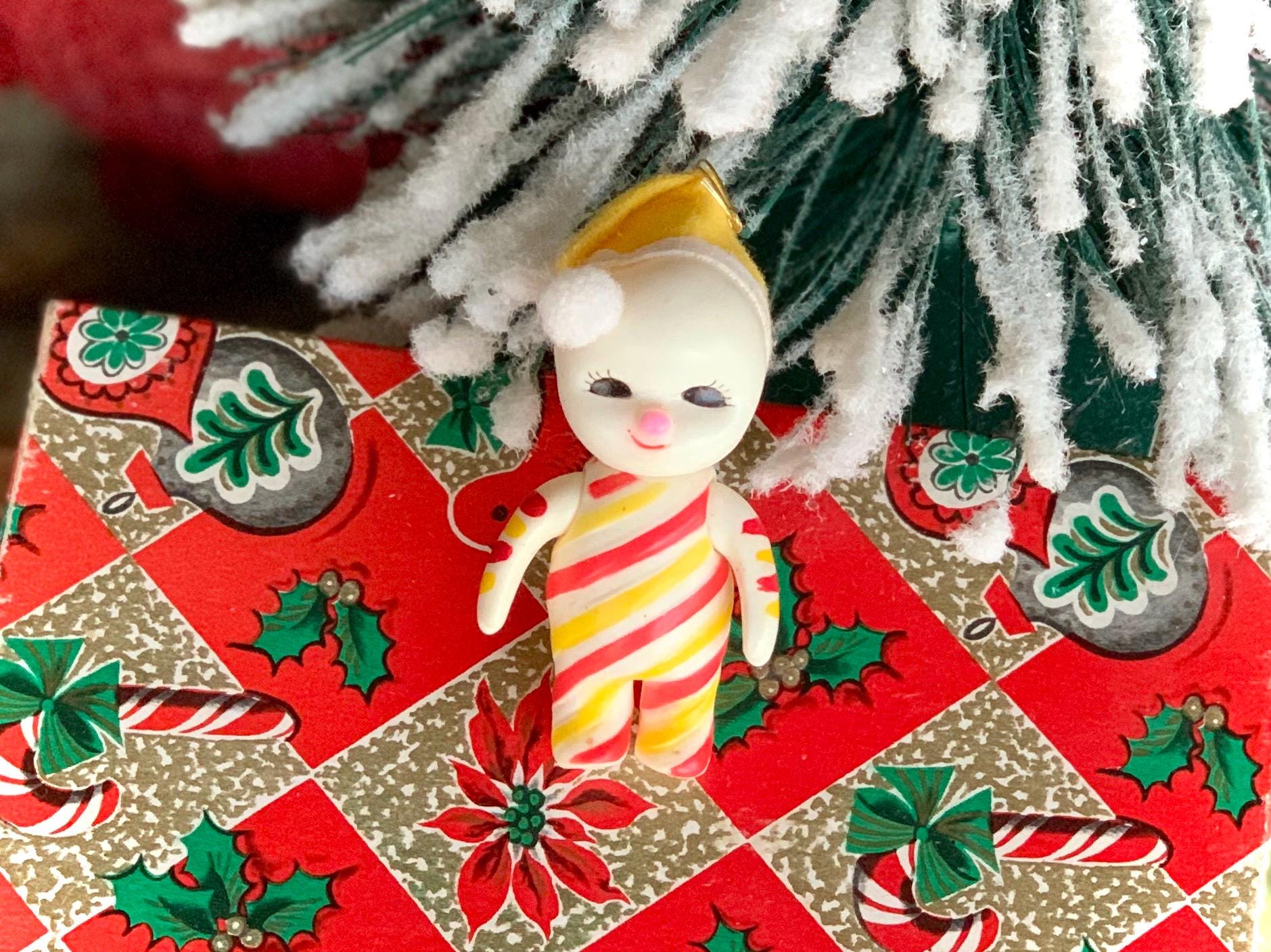 Vintage Rubber Snowbaby Ornament - Etsy