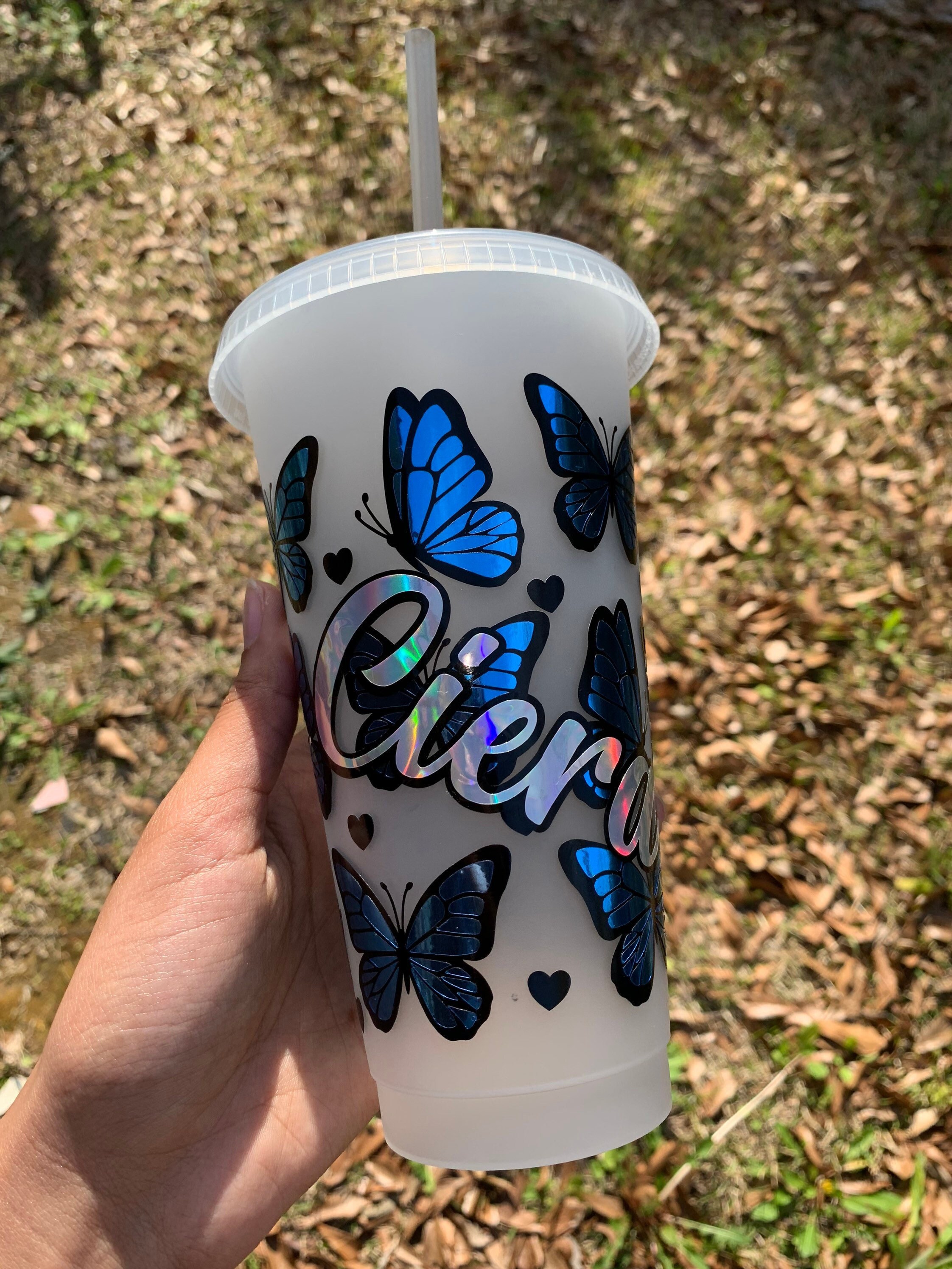 Personalised Butterfly LV Starbucks Cup 🦋 – Lolli & Dolli Gifts