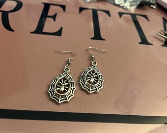 Spiderweb earrings